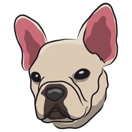 Signmission Frenchie Pug Dog Decal, Dog Lover Decor Vinyl Sticker D-12-Frenchie Pug